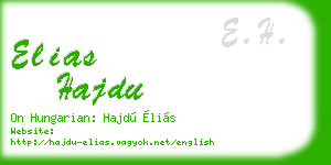 elias hajdu business card